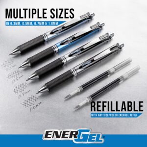 Pentel® EnerGel RTX Pens, 1.0 mm, Bold Point, Black Ink, Pack Of 3