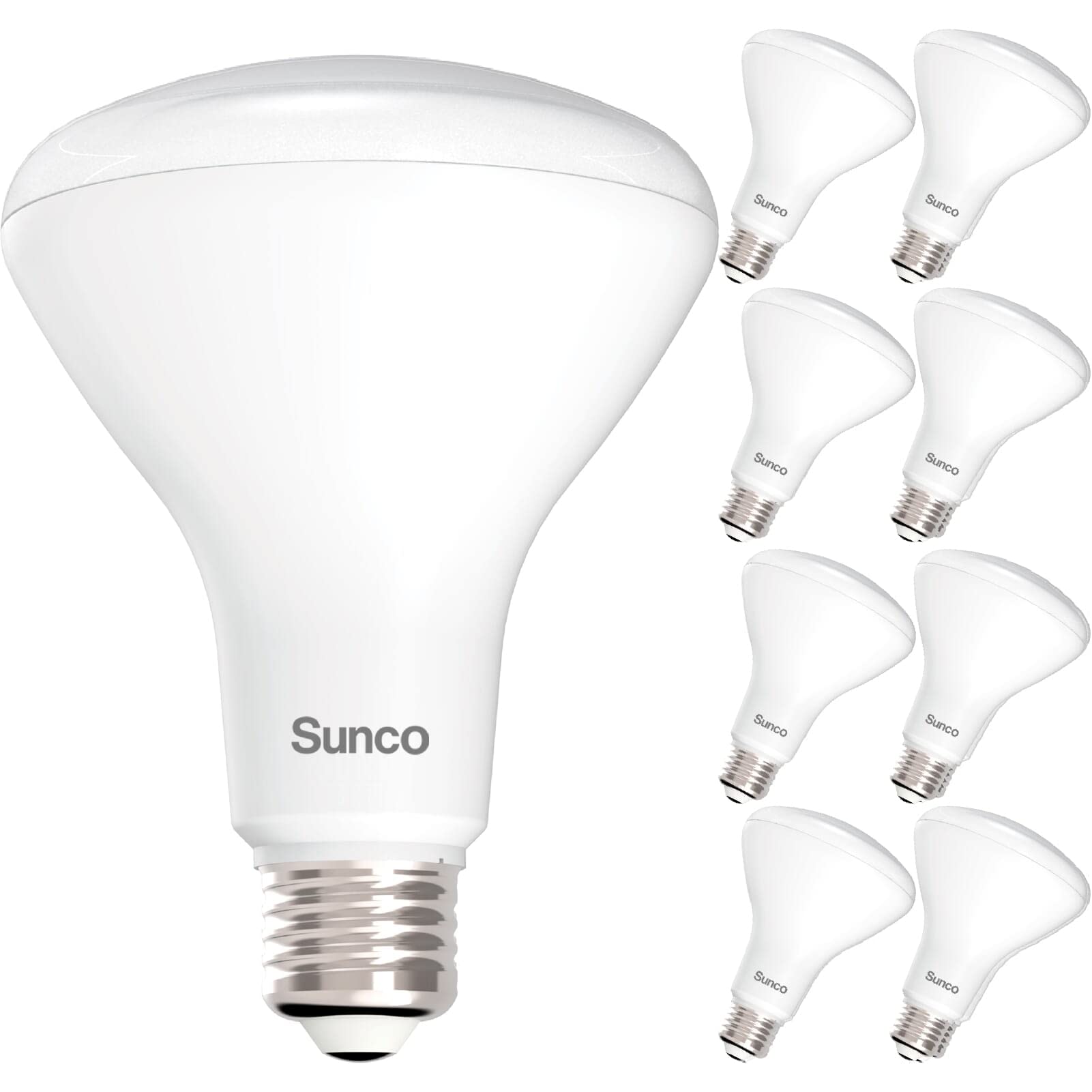 Sunco 8 Pack BR30 LED Bulbs, Indoor Flood Lights CRI93 11W Equivalent 65W 5000K Daylight 850 Lumens, E26 Base, 25000 Lifetime Hours Interior Home Dimmable Recessed Can Light Bulbs - UL