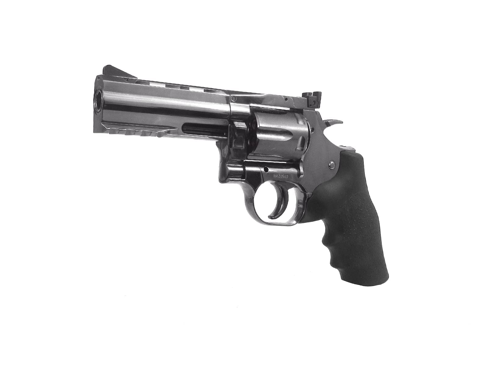 ASG Dan Wesson 715 Revolver 4" 0.177/4.5mm Caliber BB Gun, Steel Grey