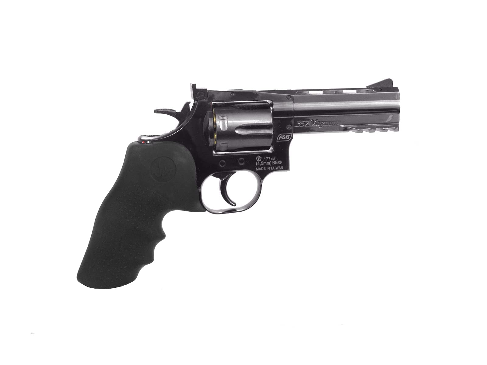 ASG Dan Wesson 715 Revolver 4" 0.177/4.5mm Caliber BB Gun, Steel Grey