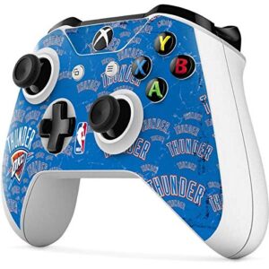 Skinit Decal Gaming Skin compatible with Xbox One S Controller - Officially Licensed NBA Oklahoma City Thunder Blast Design