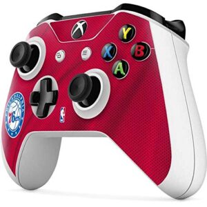 Skinit Decal Gaming Skin Compatible with Xbox One S Controller - Officially Licensed NBA Philadelphia 76ers Jersey Design