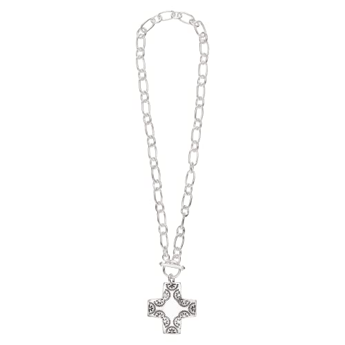 Silpada 'Cross Pendant Necklace' in Sterling Silver