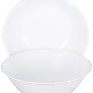 Corelle Livingware Winter Frost White 2qt Serving Bowl - 1 Bowl - 2 Quart - Chip Rsistant Glass