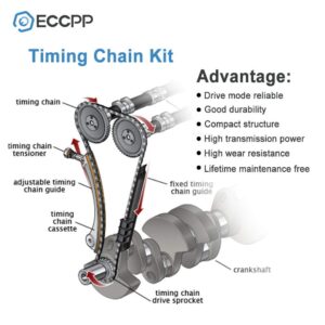 ECCPP Timing Chain Kit fits for 1997-2007 for ford E150 F150 Explorer Expediton 4.6