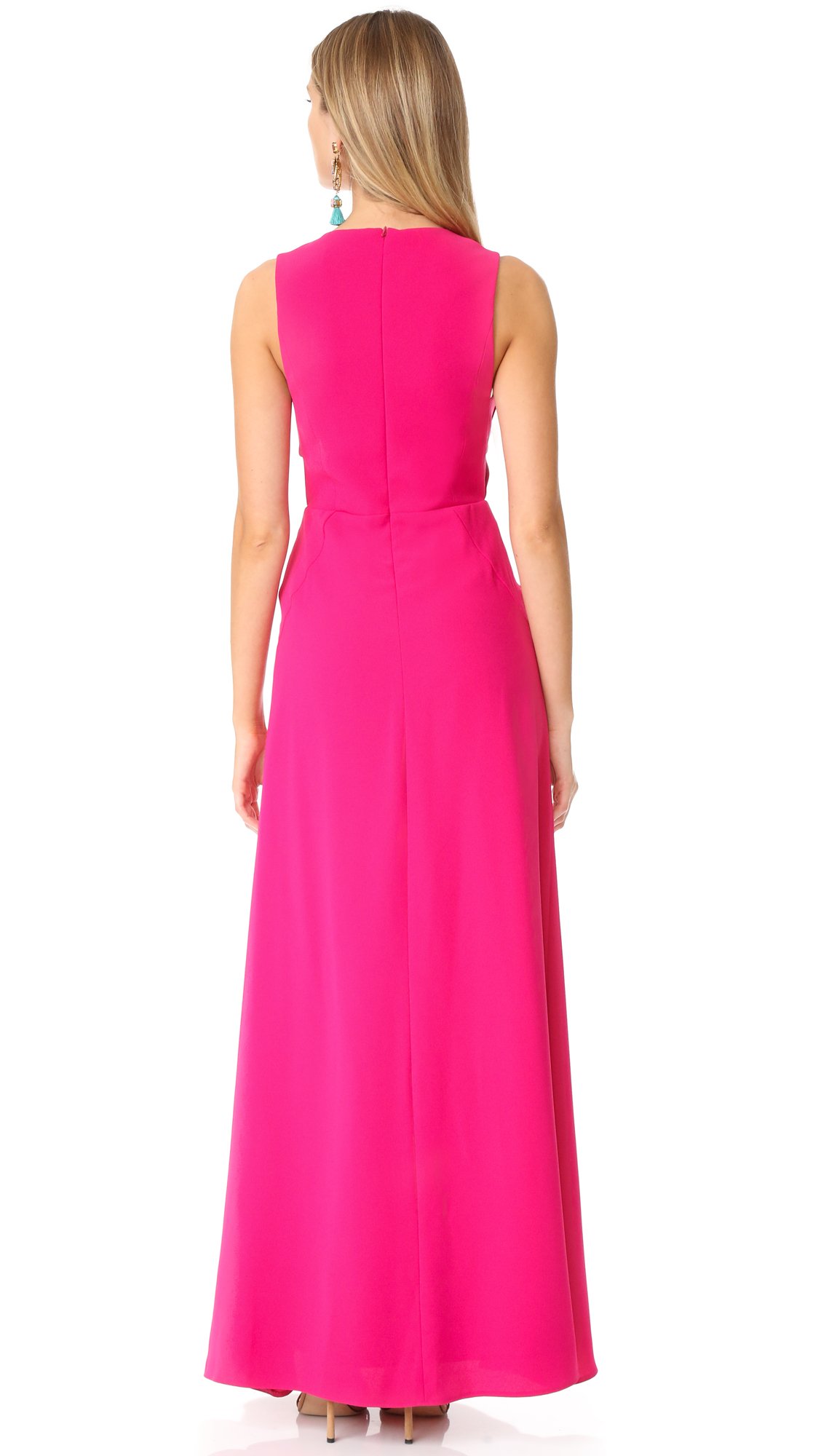 Jill Jill Stuart Women's Cut Out Front Gown, Rose Blossom, 8