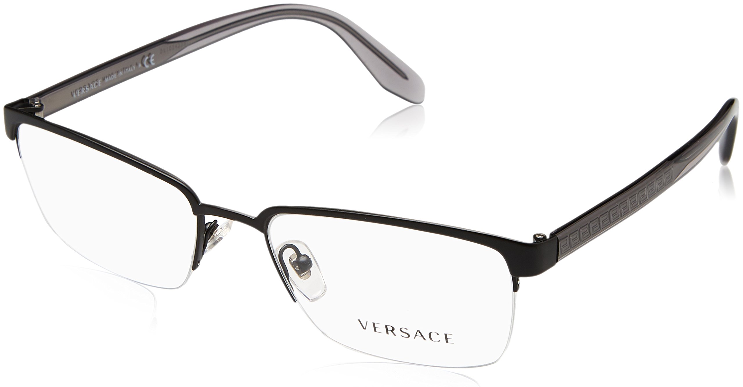 Versace VE1241 Eyeglass Frames 1261-54 - Matte Black VE1241-1261-54