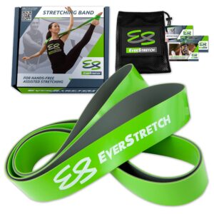 everstretch ballet stretch band dance equipment: 2-layer latex dance stretch band for flexibility training. stretch bands for dancers. stretching bands for flexibility, cheer, pilates and yoga.