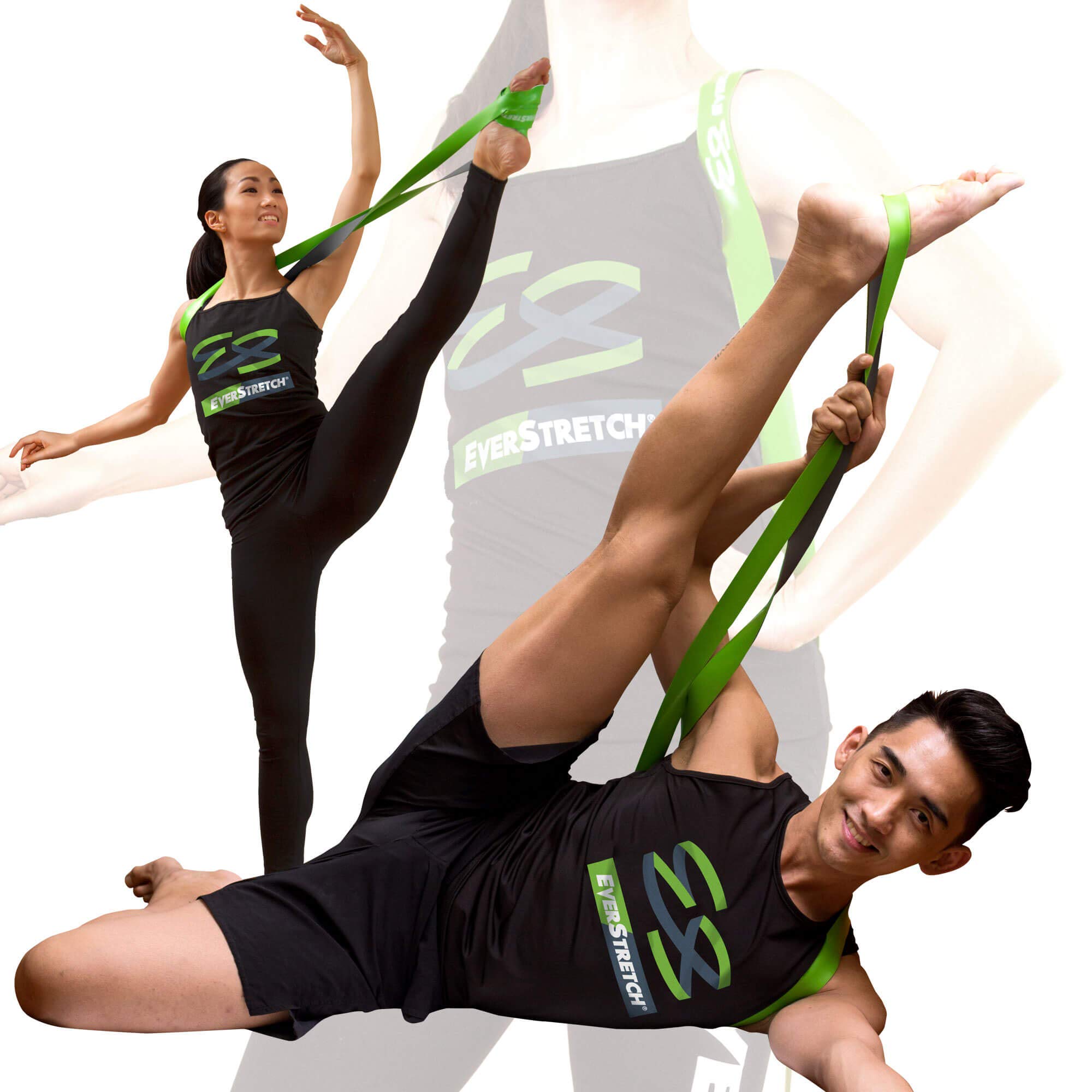 EverStretch Ballet Stretch Band Dance Equipment: 2-Layer Latex Dance Stretch Band for Flexibility Training. Stretch Bands for Dancers. Stretching Bands for Flexibility, Cheer, Pilates and Yoga.