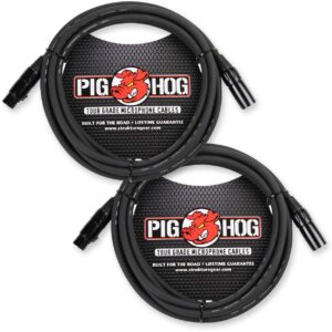 pig hog xlr tour grade microphone cable, 15 foot