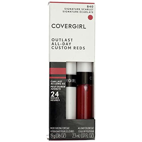 Cg Outlst Lipclr 840 Sig Size 1 Kit Cover Girl Outlast Lipcolor 840 Signature Scarlet 1 Kit