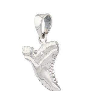 Jewelry Trends Sterling Silver Shark Tooth Pendant