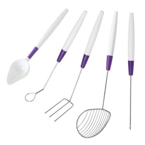 wilton candy melts candy decorating dipping tool set, 5-piece