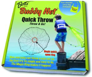 betts ch4-i-ez buddy throw net, 4', chartreuse