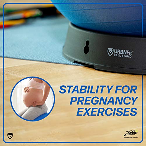 URBNFit Exercise Ball Chair Stand - 4-Piece Base for Yoga, Swiss, Stability and Office Balance Balls - Use for Sitting, Pregnancy Exercises or Gym Workout Routine