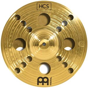 Meinl 12" Trash Stack Cymbal Pair with Holes - HCS Traditional Finish Brass for Drum Set, Made In Germany, 2-YEAR WARRANTY (HCS12TRS)