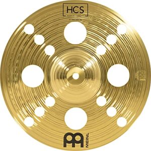 Meinl 12" Trash Stack Cymbal Pair with Holes - HCS Traditional Finish Brass for Drum Set, Made In Germany, 2-YEAR WARRANTY (HCS12TRS)