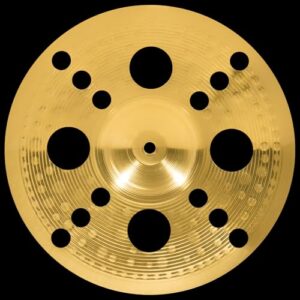 Meinl 12" Trash Stack Cymbal Pair with Holes - HCS Traditional Finish Brass for Drum Set, Made In Germany, 2-YEAR WARRANTY (HCS12TRS)