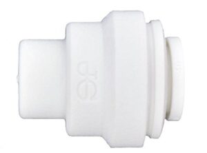 john guest speedfit pp4608w polypropylene 1/4" od push-to-connect end cap (10-pack), white