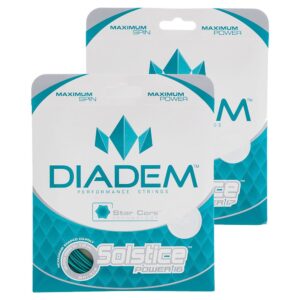 diadem solstice power (18-1.15mm) tennis string (teal) (18)