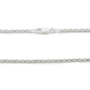 925 Sterling Silver 3.5MM Rope Chain 18