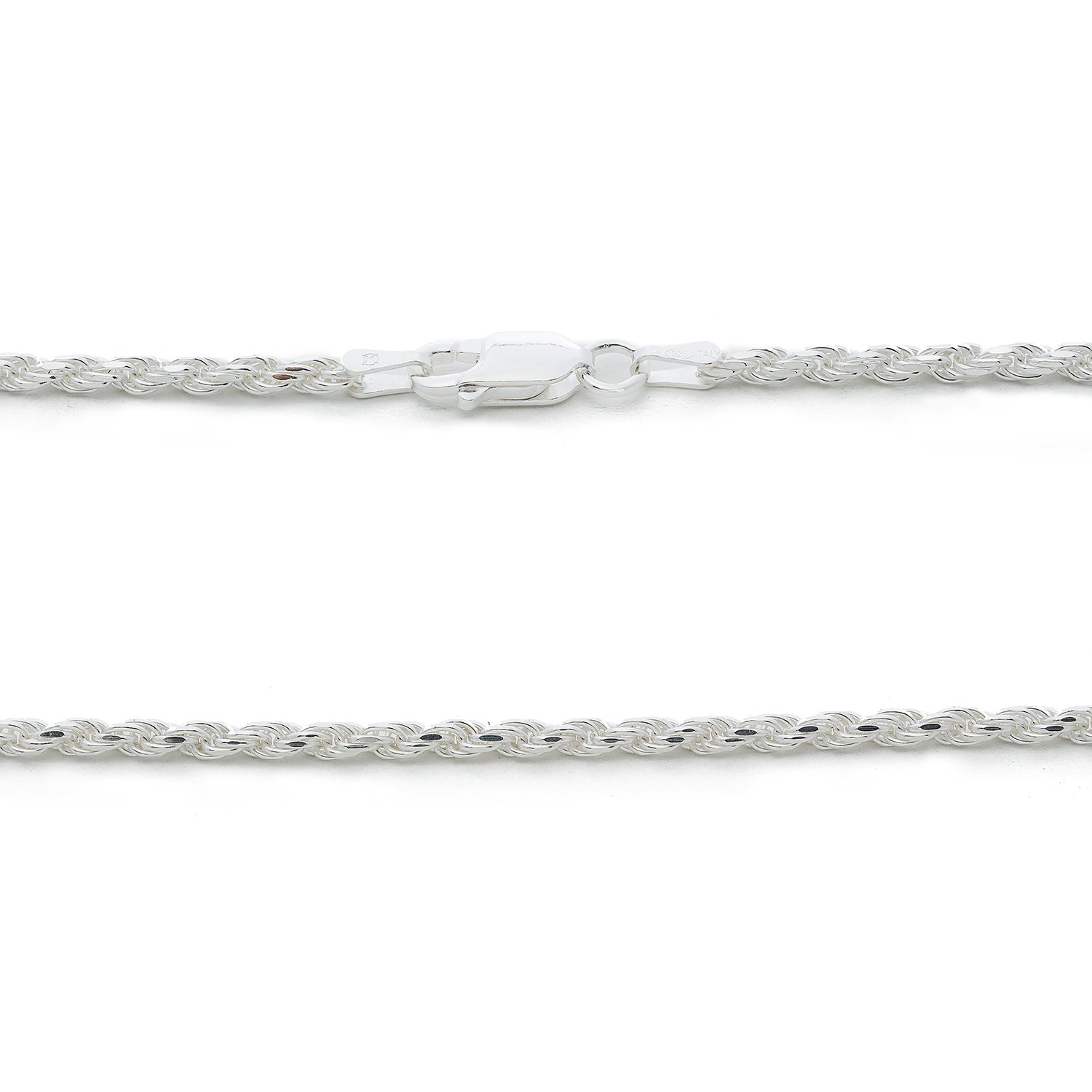 925 Sterling Silver 3.5MM Rope Chain 18