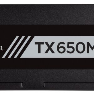 CORSAIR TXM Series, TX650M, 650 Watt, 80+ Gold Certified, Semi Modular Power Supply