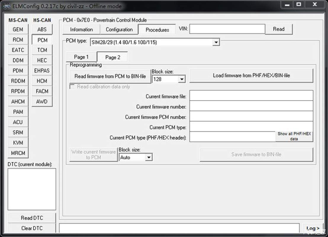 OBD2 Adapter FORSCans VINT-TT55502 ELMconfig ELM327 modified VINTscan for all Windows compatible with Ford Cars F150 F250 and Light Pickup Truck Scan Tool, Code Reader MS-CAN HS-CAN Switch BLACK