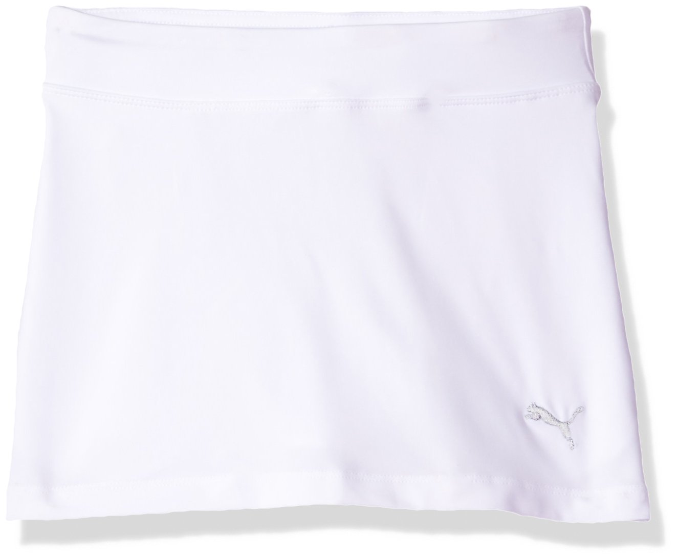 Puma Golf Girls' 2019 Solid Knit Skirt, Bright White, Medium