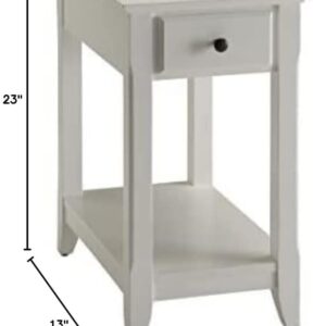 Acme Bertie End Table in White