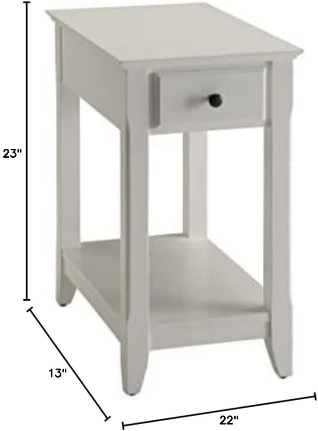 Acme Bertie End Table in White