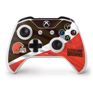 Skinit Decal Gaming Skin compatible with Xbox One S Controller - Officially Licensed NFL Cleveland Browns Design