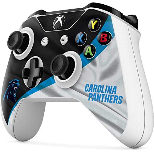 Skinit Decal Gaming Skin compatible with Xbox One S Controller - Officially Licensed NFL Carolina Panthers Design