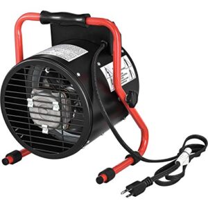 Global Industrial Portable Electric Space Heater With Thermostat, 1500 watt, 120v, Red