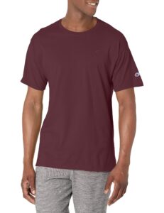 champion mens classic t-shirt, everyday tee for men, comfortable soft (reg. or big & tall), maroon, x-large us