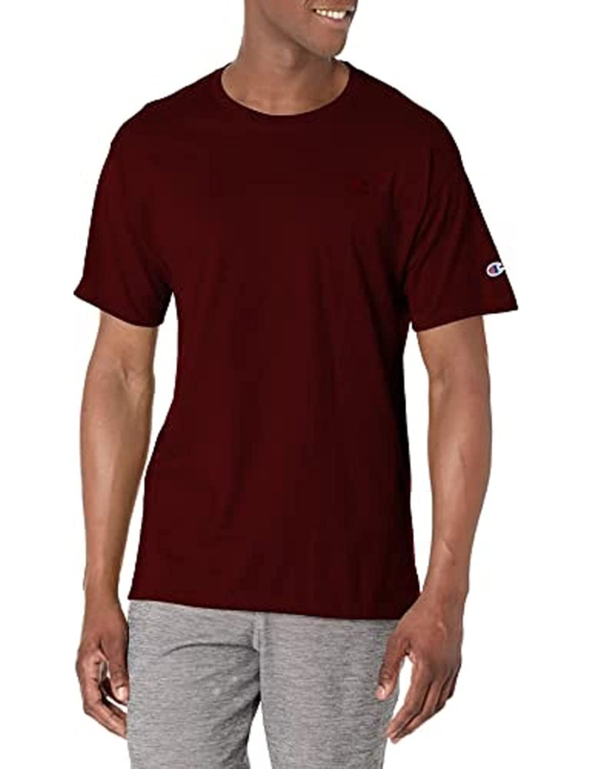 Champion Mens Classic T-shirt, Everyday Tee For Men, Comfortable Soft (Reg. Or Big & Tall), Maroon, X-Large US