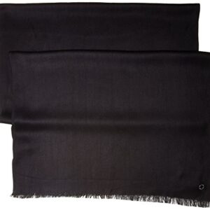 Calvin Klein Women's Pashmina Scarf, black solid, One Size