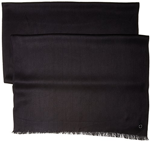 Calvin Klein Women's Pashmina Scarf, black solid, One Size