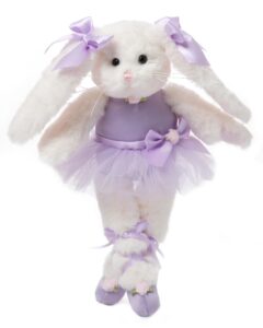 bearington collection twirlina ballerina plush stuffed animal bunny 12"