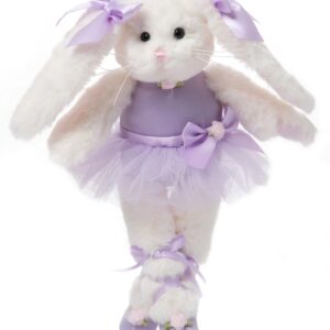 Bearington Collection Twirlina Ballerina Plush Stuffed Animal Bunny 12"