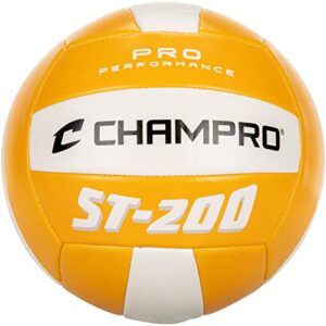 champro pro perforamnce volleyball - grass, sand, indoors, gold, gold (vb-st200go)