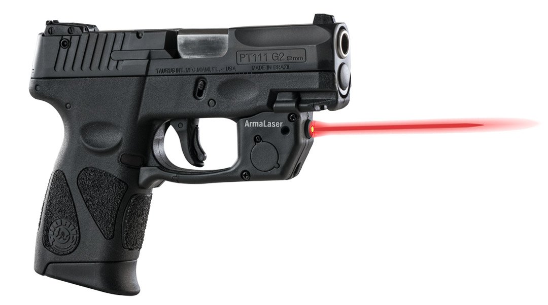 ArmaLaser TR23 Designed to fit Taurus PT111 PT140 Millennium G2 G2C G2S G3 G3C Red Laser Sight with GripTouch Activation