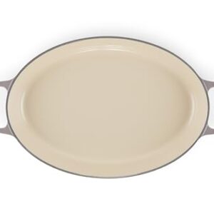 Le Creuset of America Le Creuset Enameled Cast Iron Signature 3QT. Oval Baker-Oyster, 3 Qt. (14.25")