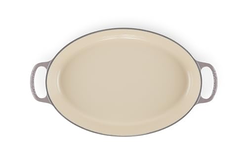 Le Creuset of America Le Creuset Enameled Cast Iron Signature 3QT. Oval Baker-Oyster, 3 Qt. (14.25")