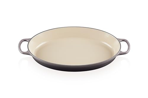 Le Creuset of America Le Creuset Enameled Cast Iron Signature 3QT. Oval Baker-Oyster, 3 Qt. (14.25")