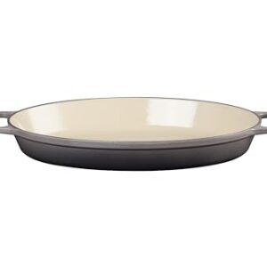 Le Creuset of America Le Creuset Enameled Cast Iron Signature 3QT. Oval Baker-Oyster, 3 Qt. (14.25")