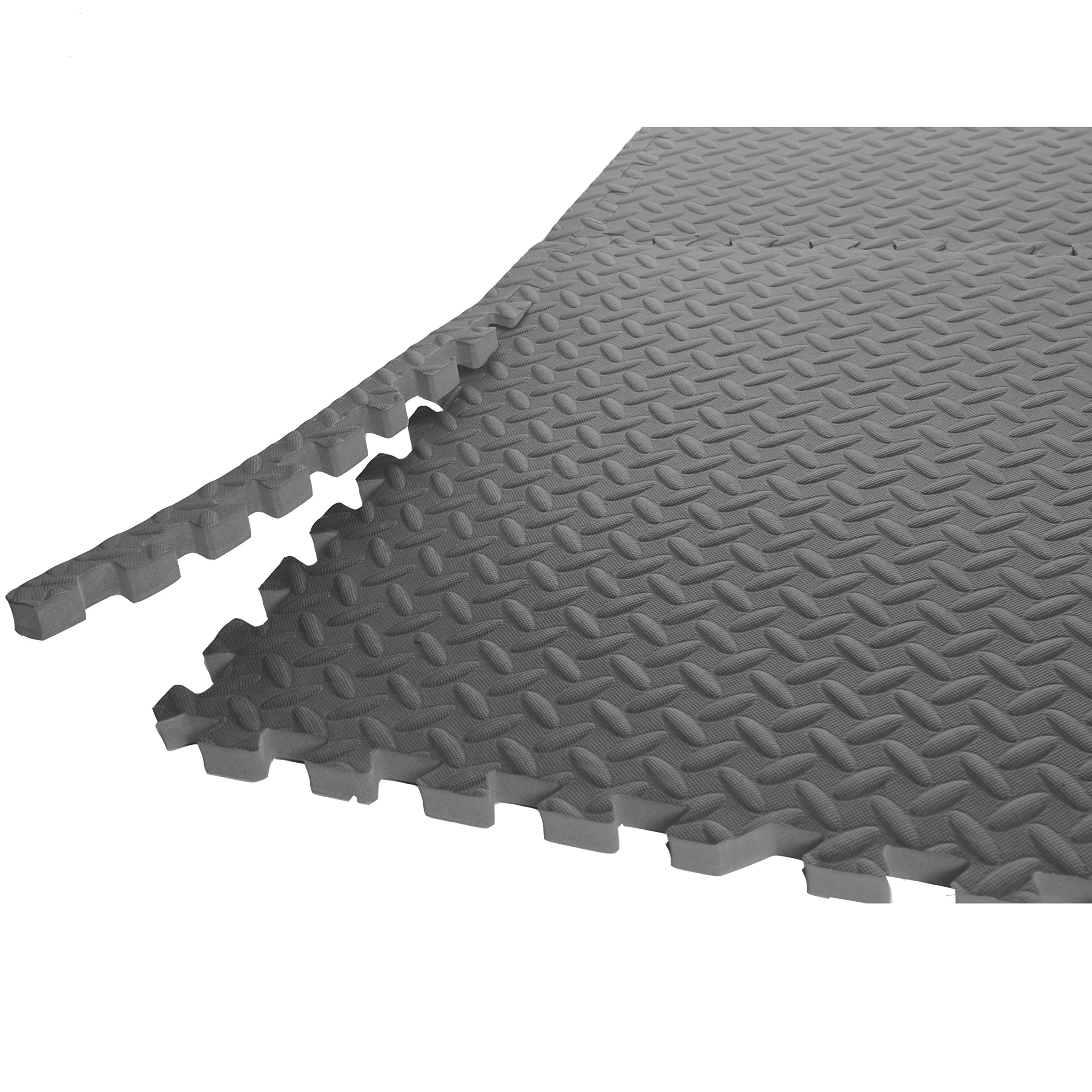 CAP Barbell 1/2" Cap Puzzle Exercise Mat with EVA Foam Interlocking Tiles, 6 Pack, 144 Square'