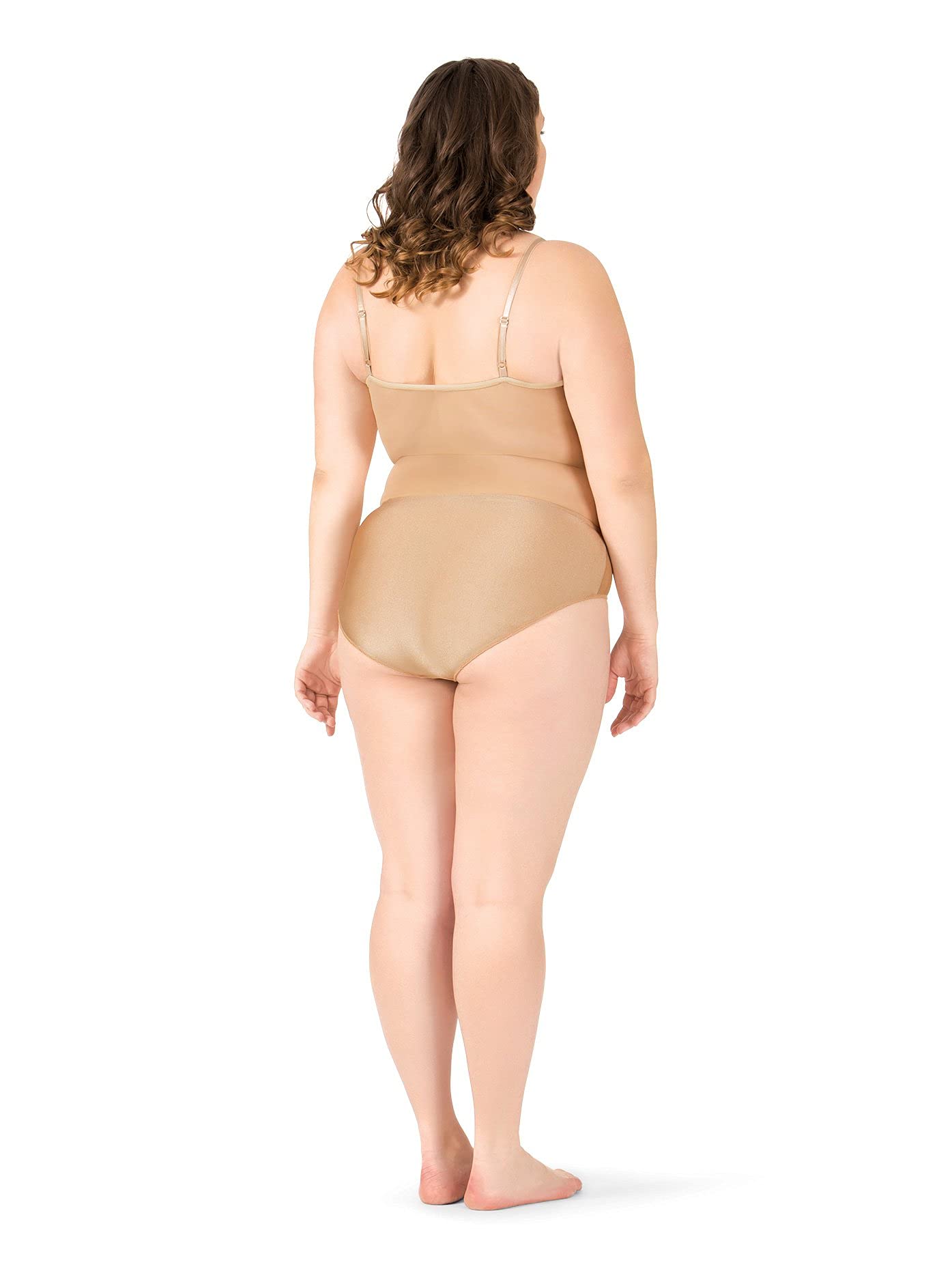 Natalie Dancewear Adult Plus Size Undercover Camisole Undergarment Leotard N237WNUD2X Caramel 2X