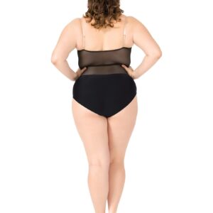 Natalie Dancewear Adult Plus Size Undercover Camisole Undergarment Leotard N237WNUD2X Caramel 2X