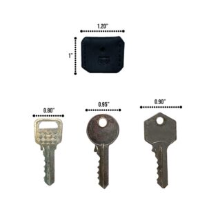 Hide & Drink, Set of 5 Head Key Covers, Key Protectors, Key Sleeves, Full Grain Leather, Handmade (Multicolor Earth)